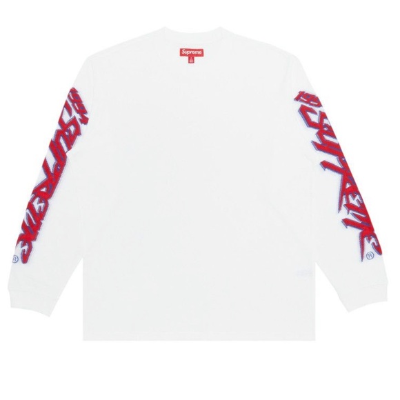 Supreme Racing Intarsia Long-Sleeve Top 'White', L - Picture 1 of 10